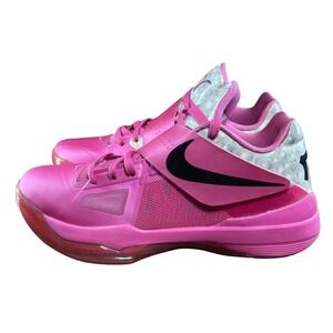 Nike Zoom KD IV 4 Aunt Pearl Breast Cancer Awareness Pink‎ 473679-601 Men Size 9